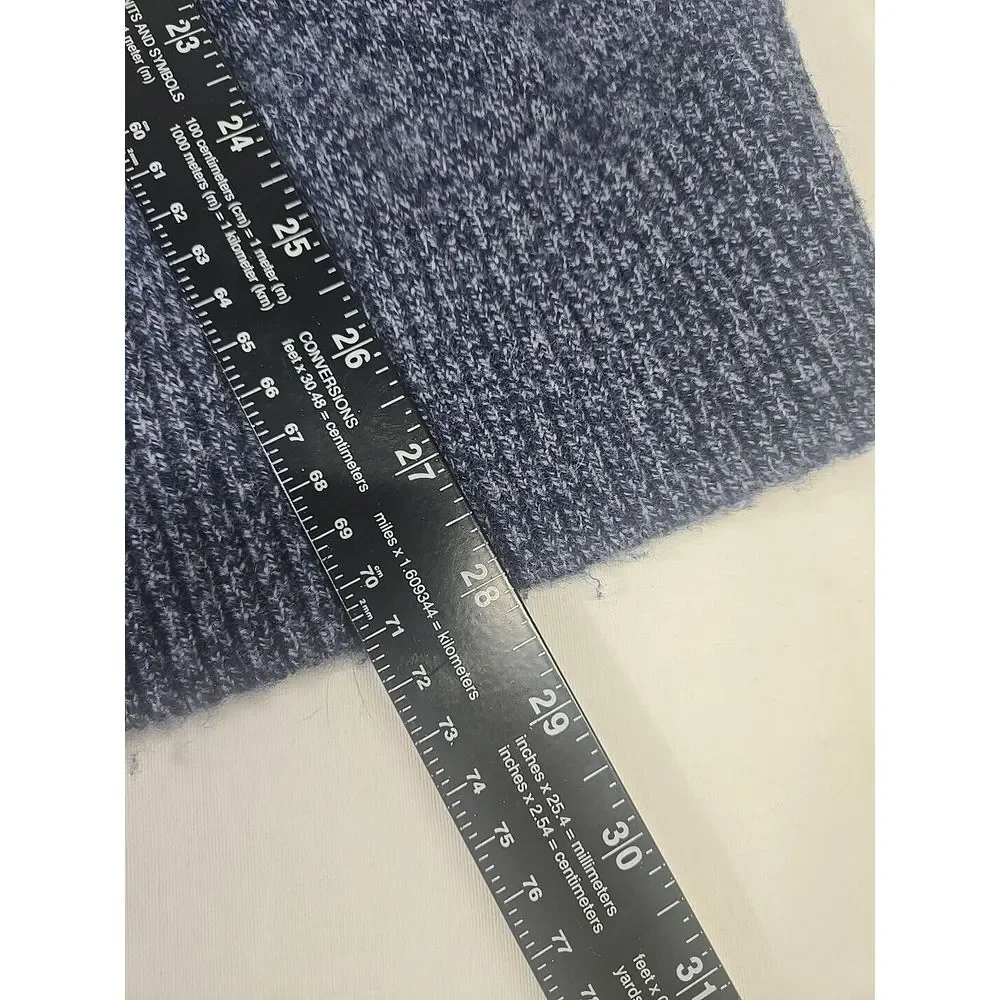 J. Crew Sweater Mens Extra Large‎ Blue 100% Lambswool Pullover Long Sleeves